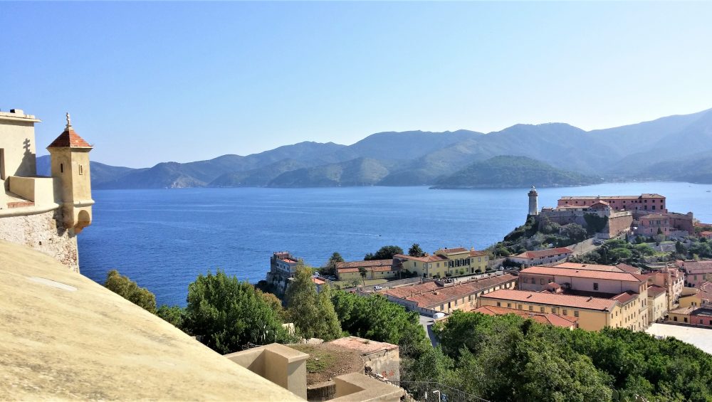 Vista di Portoferraio dal forte falconi